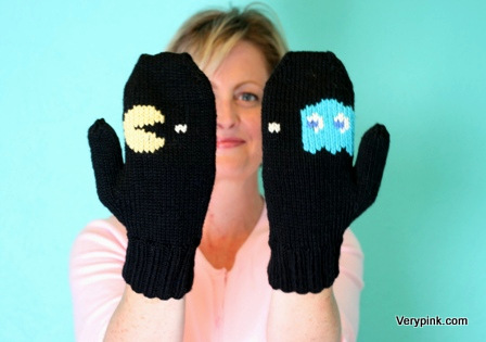 Learn to Knit Mittens - v e r y p i n k . c o m - knitting patterns and  video tutorials