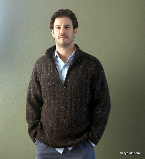 Men's top down knit sweater clearance pattern