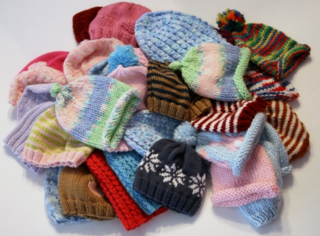 knit hats for charity