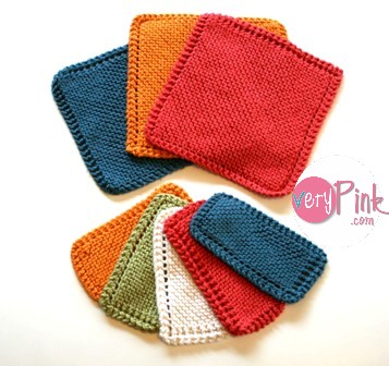 Knit dishcloth patterns free diagonal