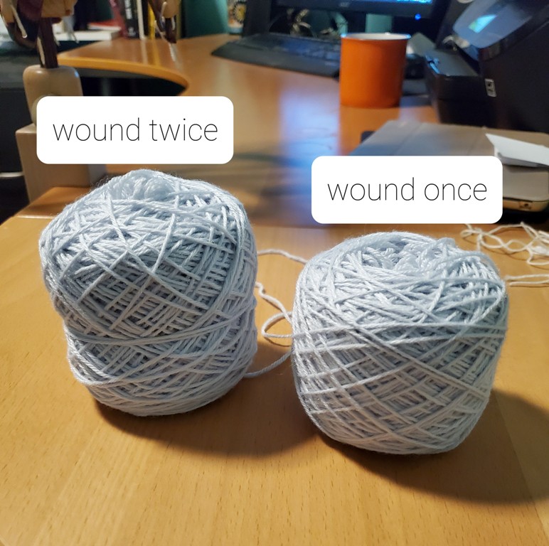 Winding Yarn Twice - v e r y p i n k . c o m - knitting patterns